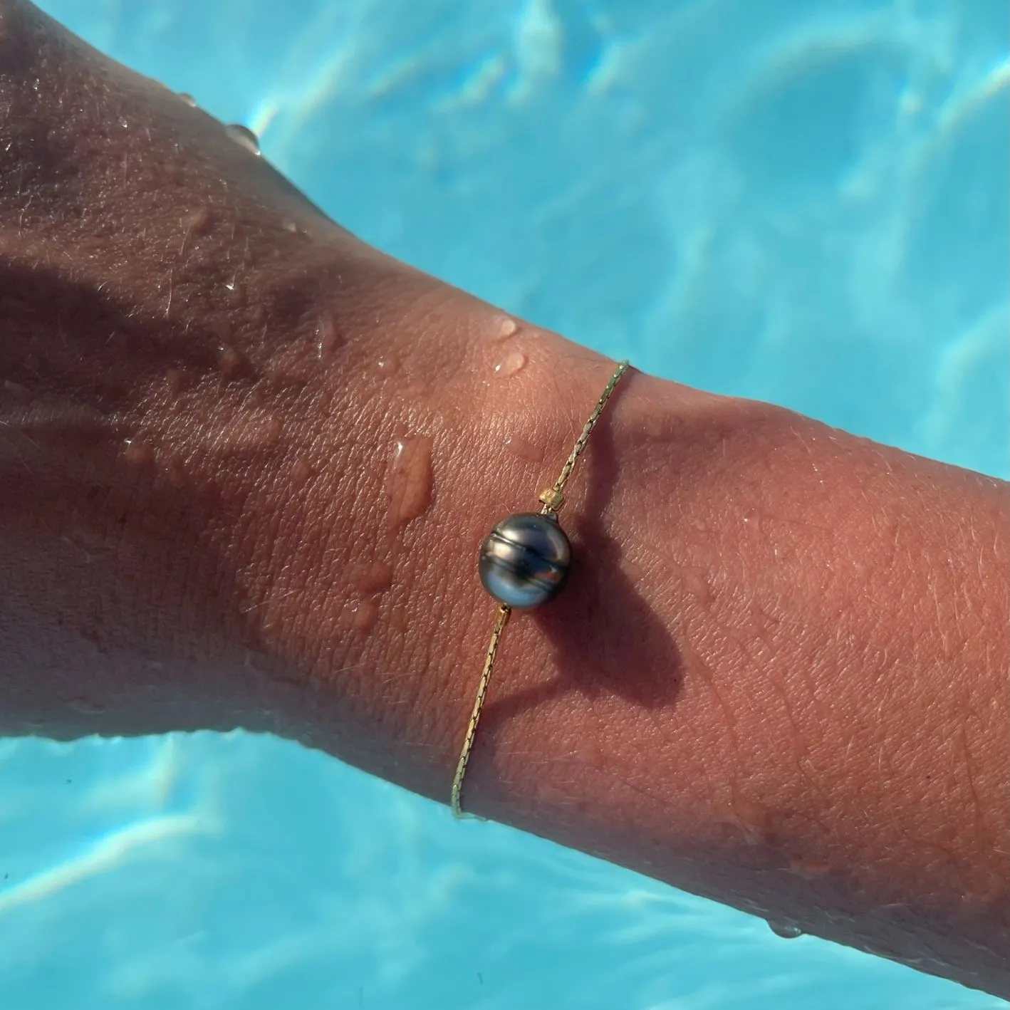 Bracelet Vaiana doré chaine serpentine