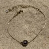 Bracelet perle de Tahiti doré sur sable