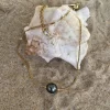 collier perle de Tahiti artisanal doré