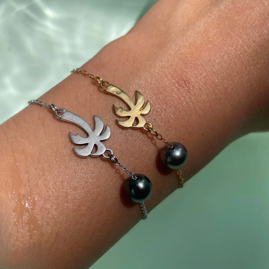 Bracelet perle de Tahiti fait main