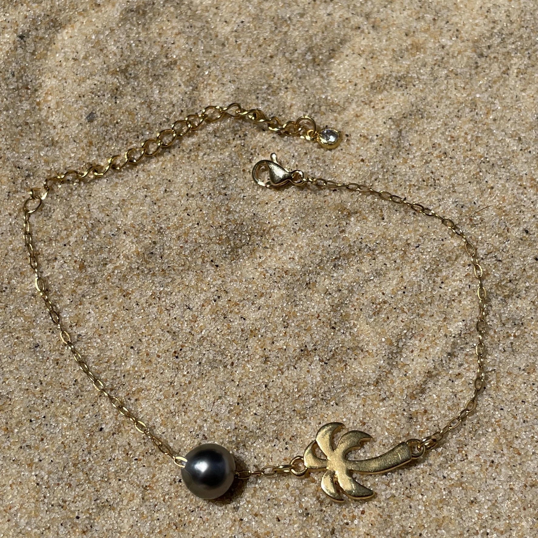 Bracelet perle de Tahiti fait main en France Métropolitaine