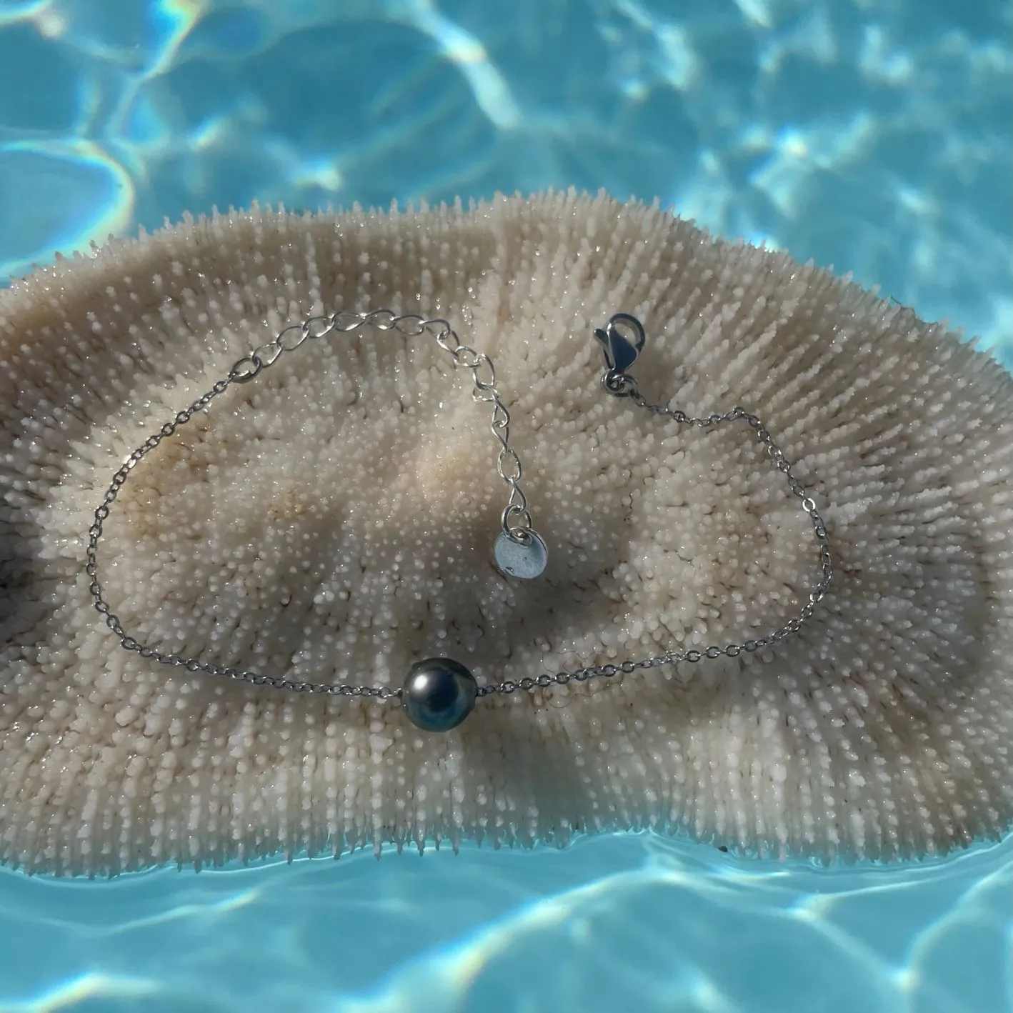 Bracelet Hinano et sa perle authentique de Polynésie