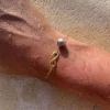 Bracelet Infinity doré en acier inoxydable