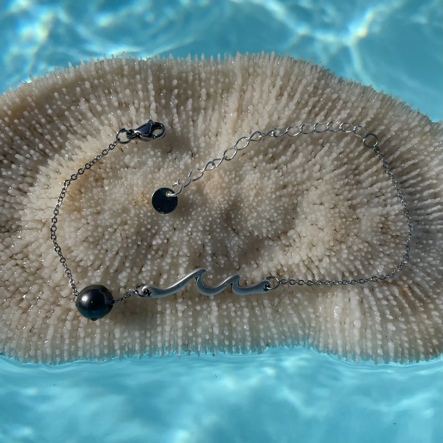 Bracelet Tai avec perle du Pacifique Bracelet Tai assemblé en France