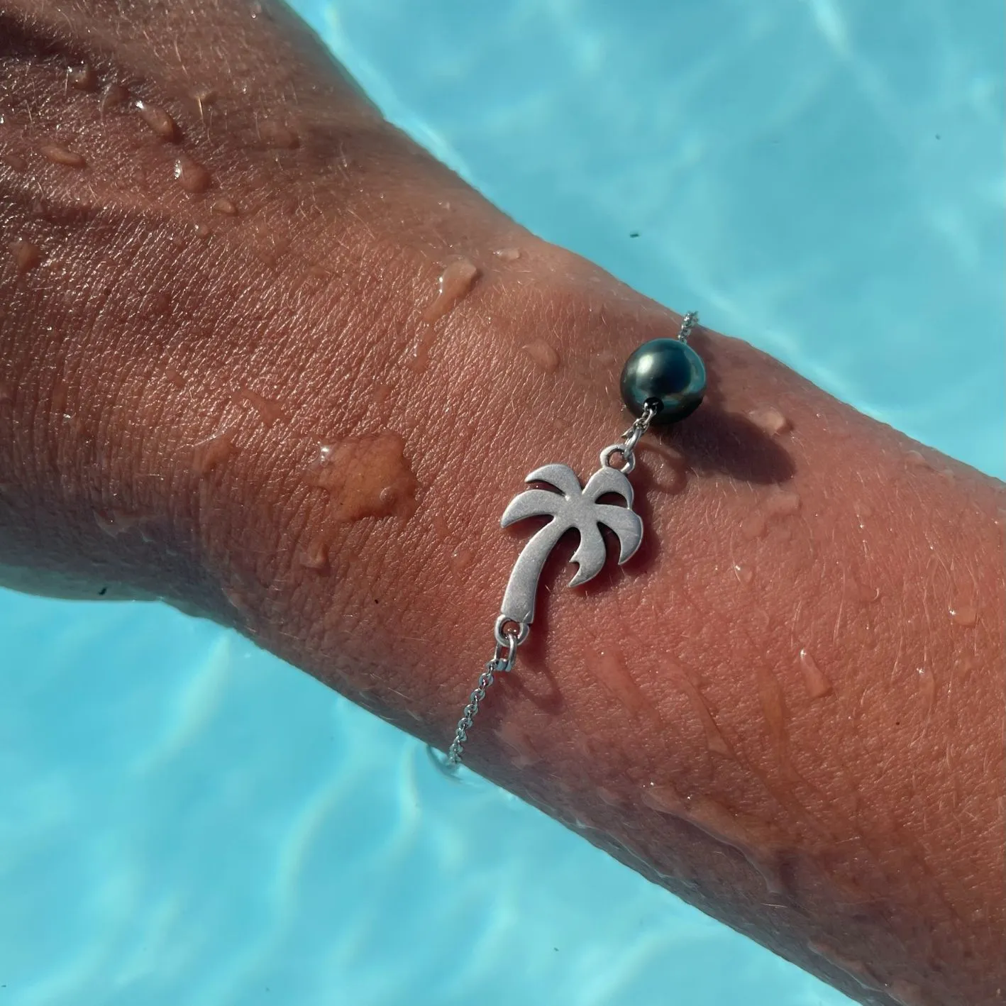 Bracelet Teiva orné d'une perle de Tahiti