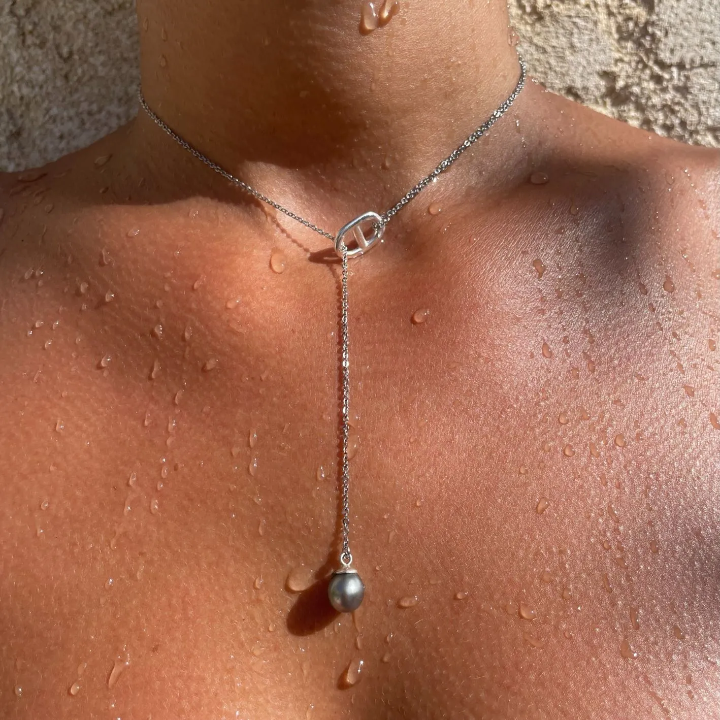 Collier Moeata fait main Collier Moeata avec perle de tahiti