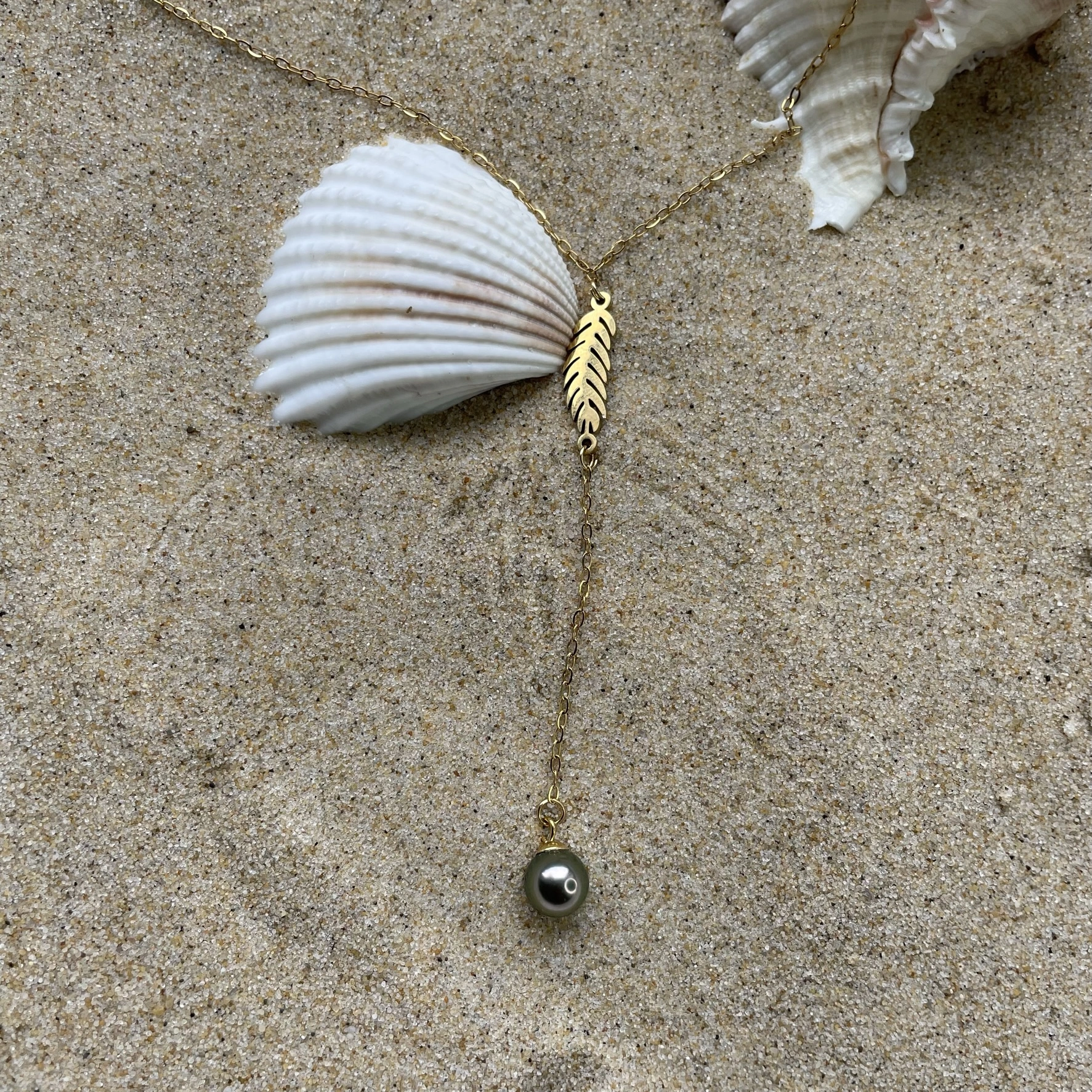 Collier plume doré collier plume doré