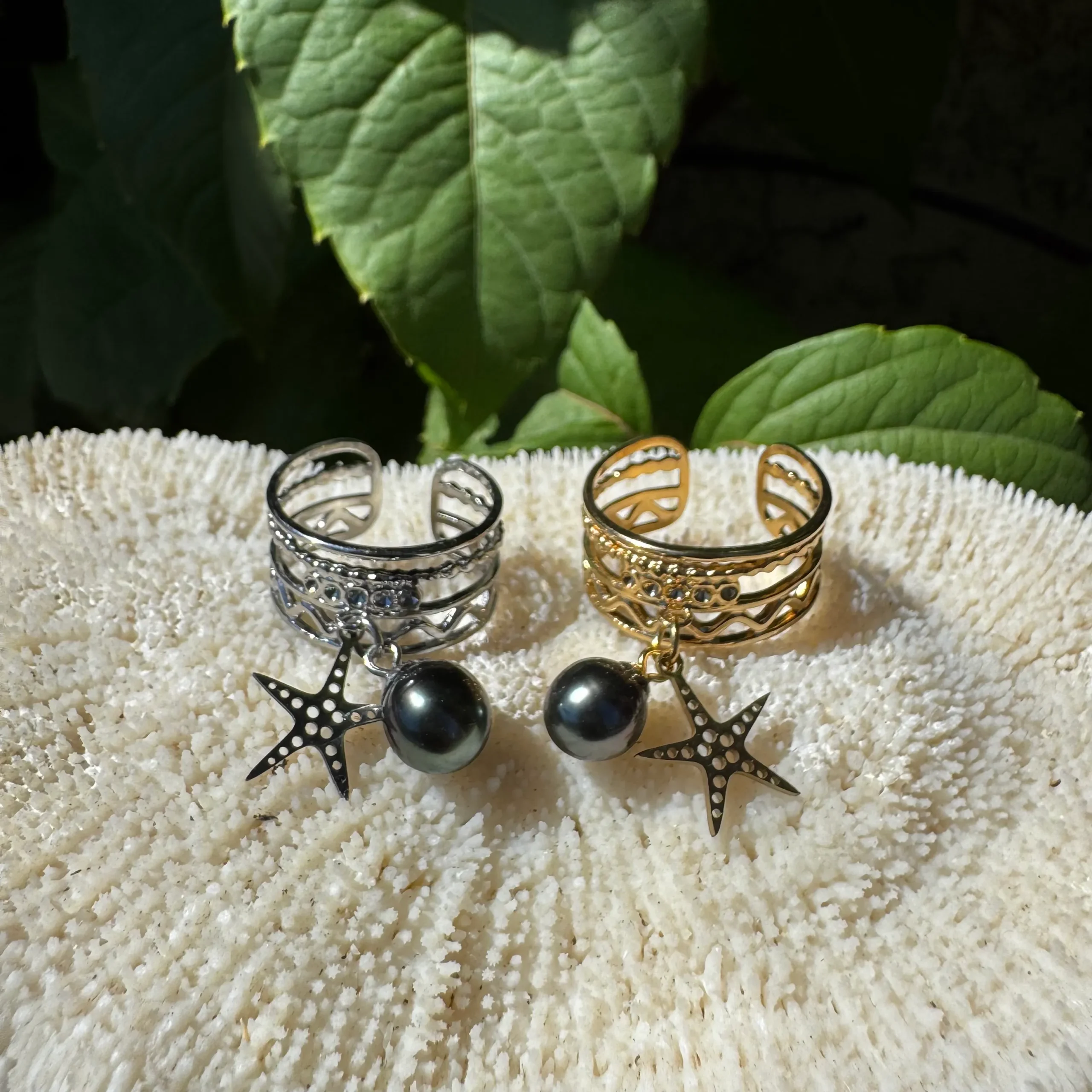 Bague Tehani pampille étoile de mer