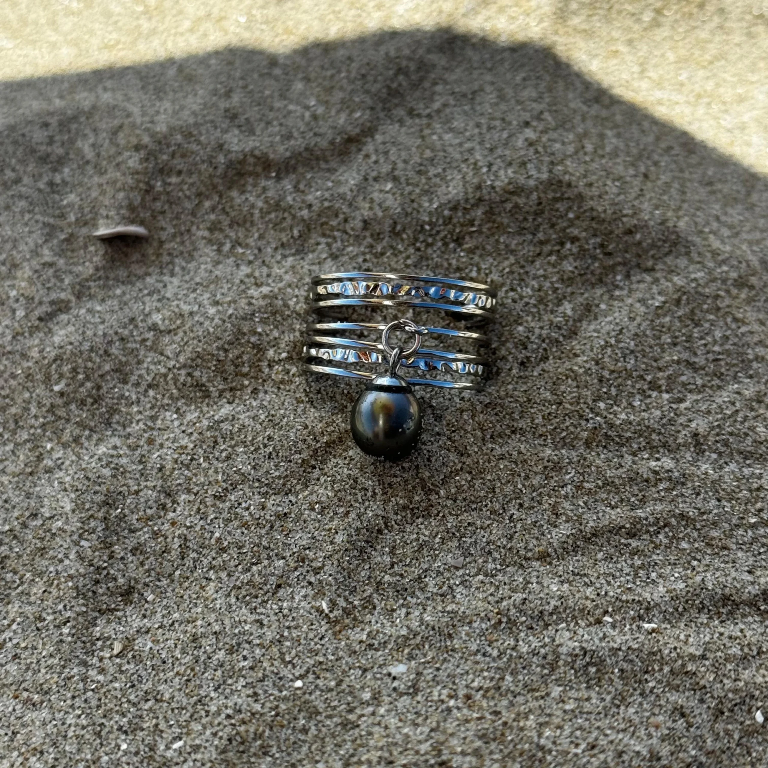 Bague Vaiani perle de tahiti