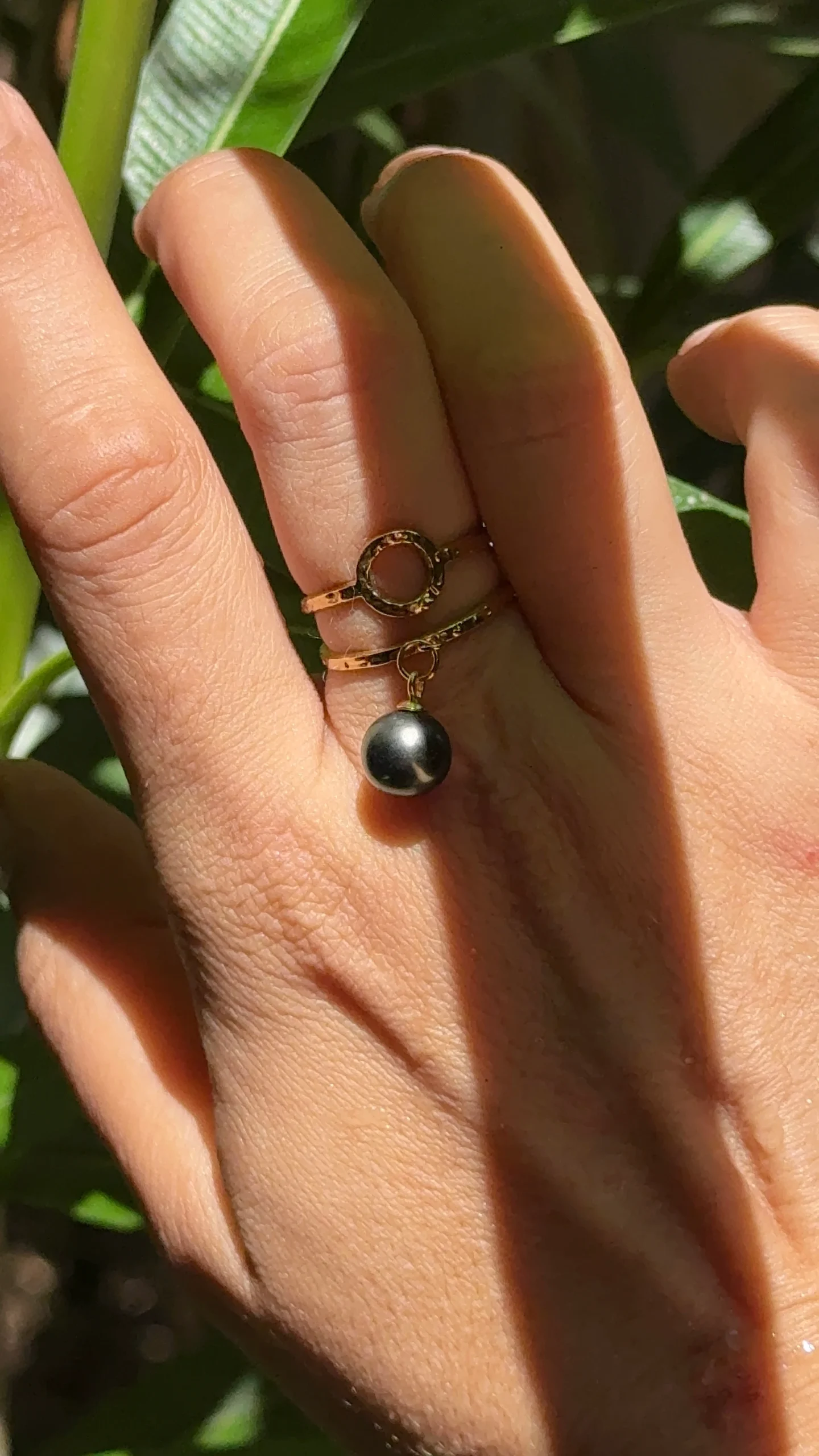 Bague Soleia réglable en acier inoxydable doré