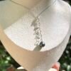 Collier Hoku en acier inoxydable réglable et sa perle de Tahiti