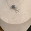 Collier Hanatira en argent 925 et sa perle de tahiti