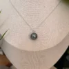 Collier Vaimiti en argent 925 et sa perle de Tahiti