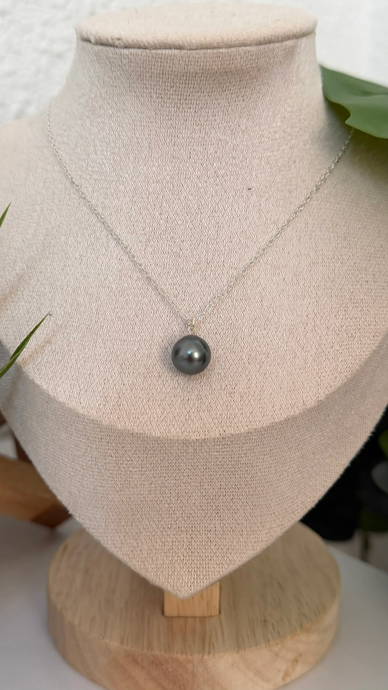Collier Vaimiti en argent 925 et sa perle de Tahiti